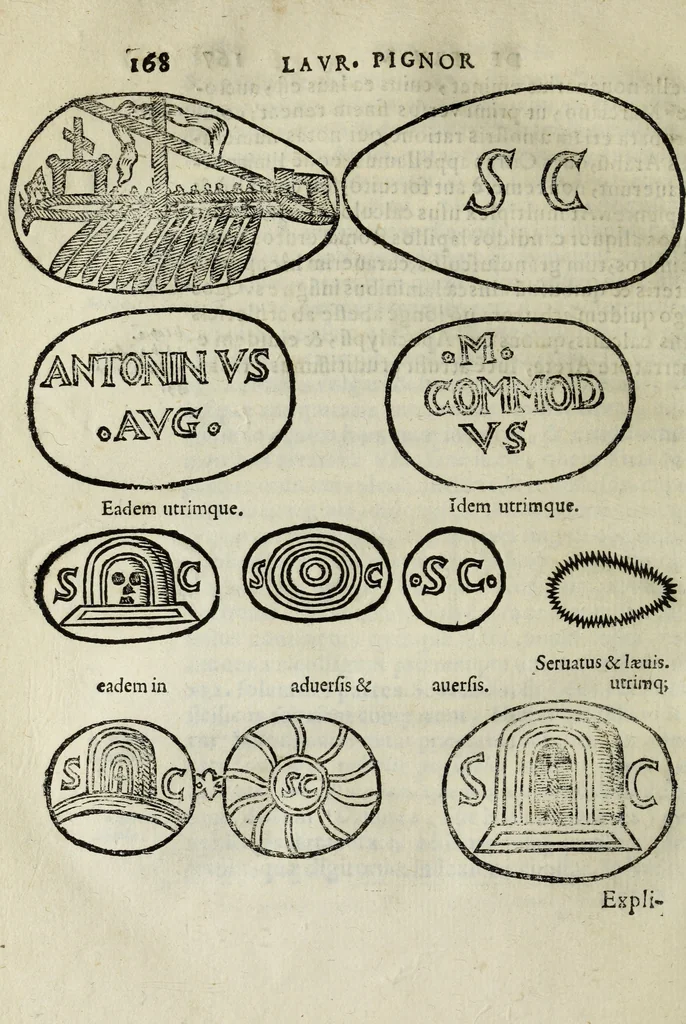 An illustration from Laurentii Pignorii Patauini De seruis, et eorum apud veteres ministerijs, commentarius : in quo familia, tum urbana, tum rustica, ordine producitur & illustratur, 1656, leaf 191