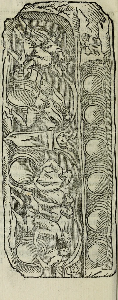 An illustration from Laurentii Pignorii Patauini De seruis, et eorum apud veteres ministerijs, commentarius : in quo familia, tum urbana, tum rustica, ordine producitur & illustratur, 1656, leaf 289