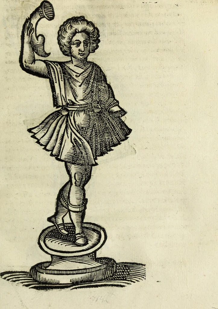 An illustration from Laurentii Pignorii Patauini De seruis, et eorum apud veteres ministerijs, commentarius : in quo familia, tum urbana, tum rustica, ordine producitur & illustratur, 1656, leaf 92