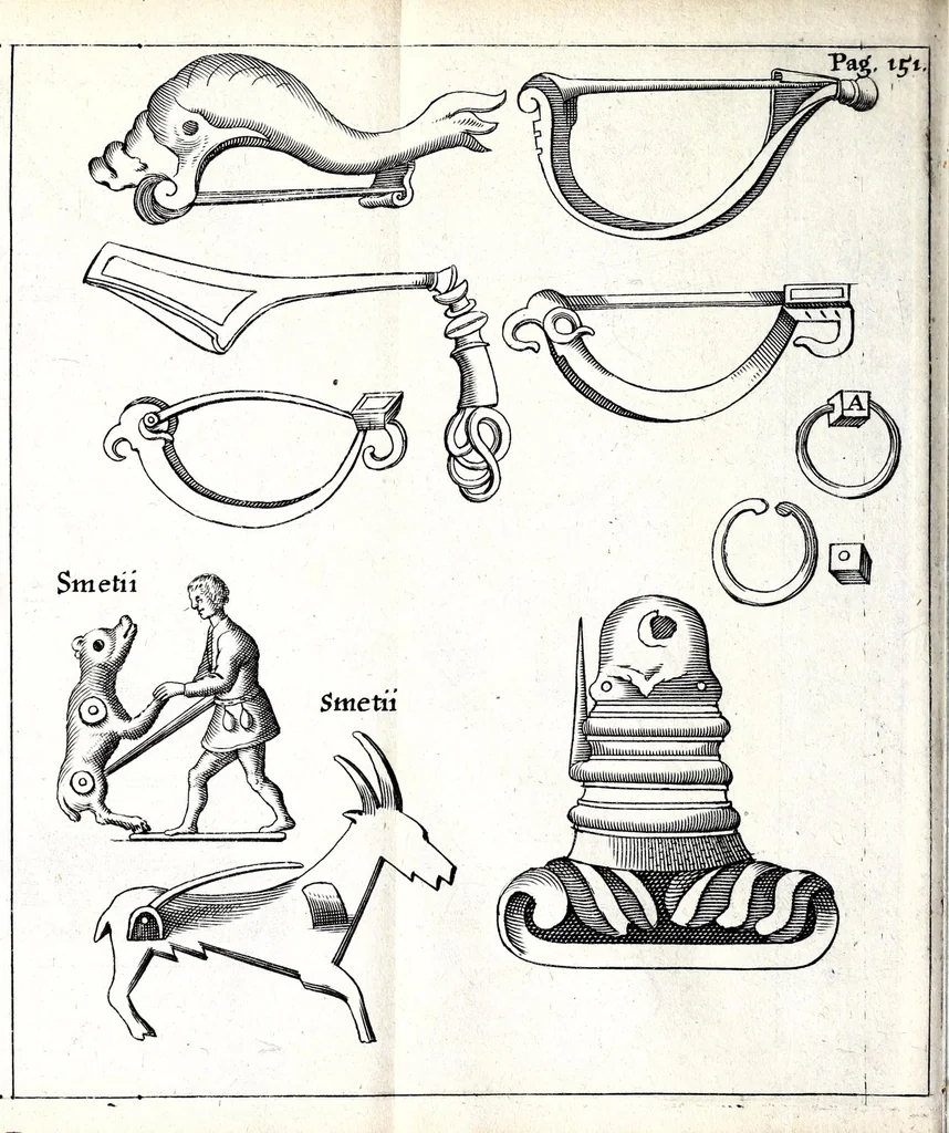 An illustration from Laurentii Pignorii Patavini De servis, & eorum apud veteres ministeriis, commentarius : in quo familia, tum urbana, tum rustica, ordine producitur & illustratur, 1674, leaf 198