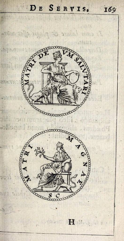An illustration from Laurentii Pignorii Patavini De servis, & eorum apud veteres ministeriis, commentarius : in quo familia, tum urbana, tum rustica, ordine producitur & illustratur, 1674, leaf 221