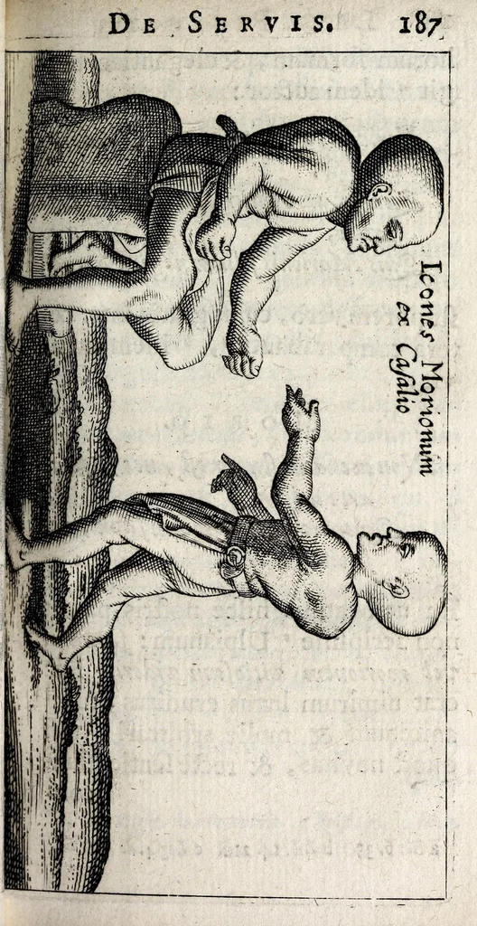 An illustration from Laurentii Pignorii Patavini De servis, & eorum apud veteres ministeriis, commentarius : in quo familia, tum urbana, tum rustica, ordine producitur & illustratur, 1674, leaf 241