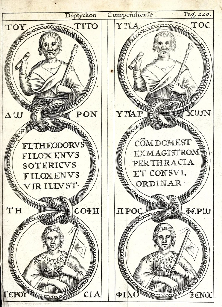 An illustration from Laurentii Pignorii Patavini De servis, & eorum apud veteres ministeriis, commentarius : in quo familia, tum urbana, tum rustica, ordine producitur & illustratur, 1674, leaf 279