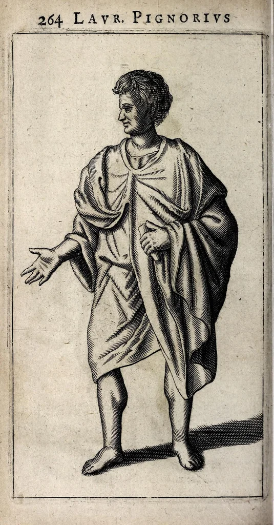 An illustration from Laurentii Pignorii Patavini De servis, & eorum apud veteres ministeriis, commentarius : in quo familia, tum urbana, tum rustica, ordine producitur & illustratur, 1674, leaf 328