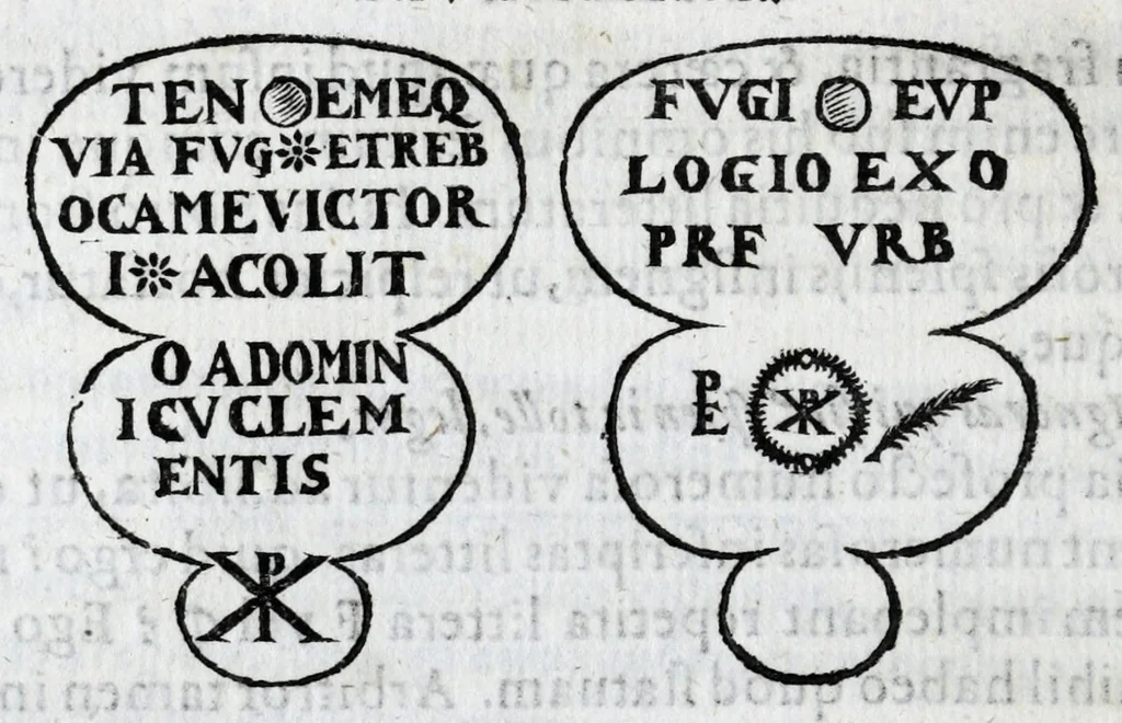 An illustration from Laurentii Pignorii patavini De servis, et eorum apud veteres ministeriis commentarius, 1613, leaf 42