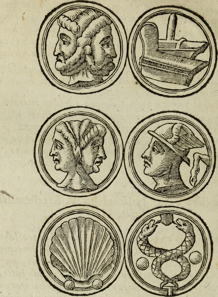 An illustration from Laurentij Pignorij Patavini De servis, et eorum apud veteres ministerijs commentarius : in hac ultima editione pro rerum diversitate discretus in capita additis titulis denotata : accessit, Symbolarum epistolicarum liber, 1694, leaf 355