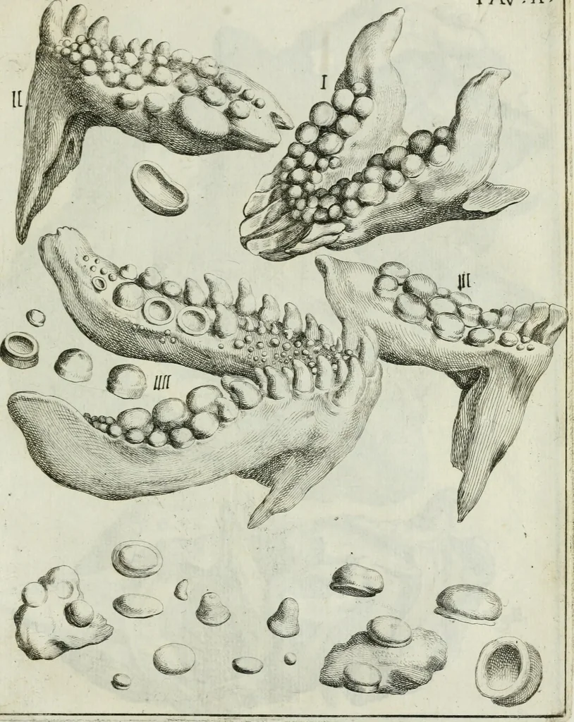 An illustration from La vana speculazione disingannata dal senso : lettera risponsiua circa i corpi marini, che petrificati si trouano in varij luoghi terrestri / di Agostino Scilla .., 1670, leaf 184