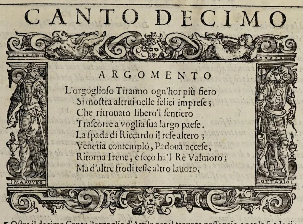 An illustration from La Venetia edificata : poema eroico, 1624, leaf 121