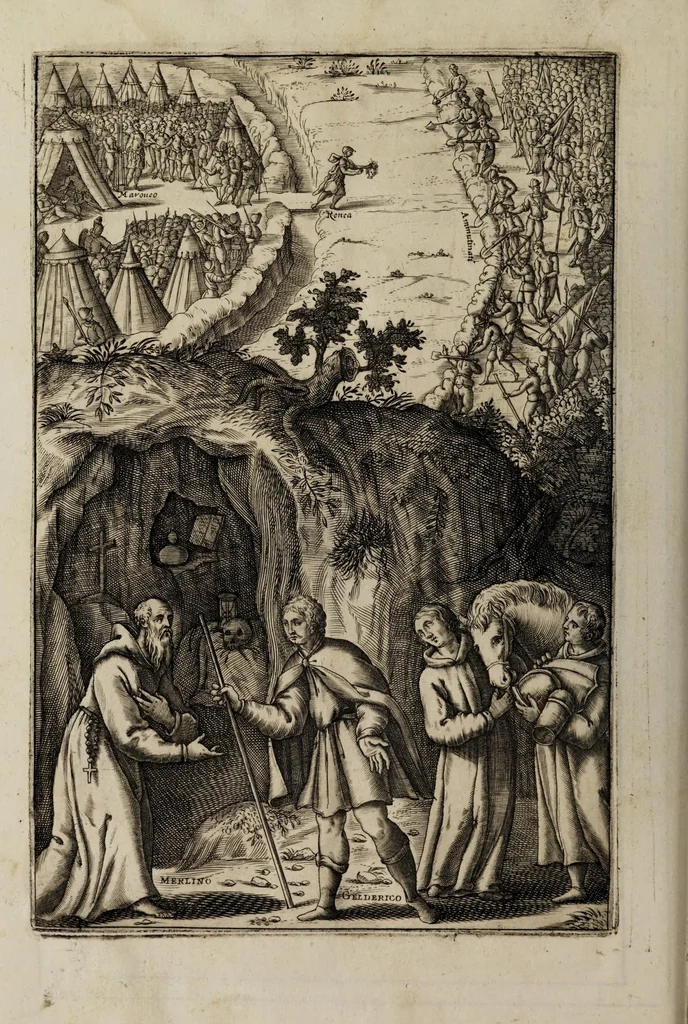 An illustration from La Venetia edificata : poema eroico, 1624, leaf 164