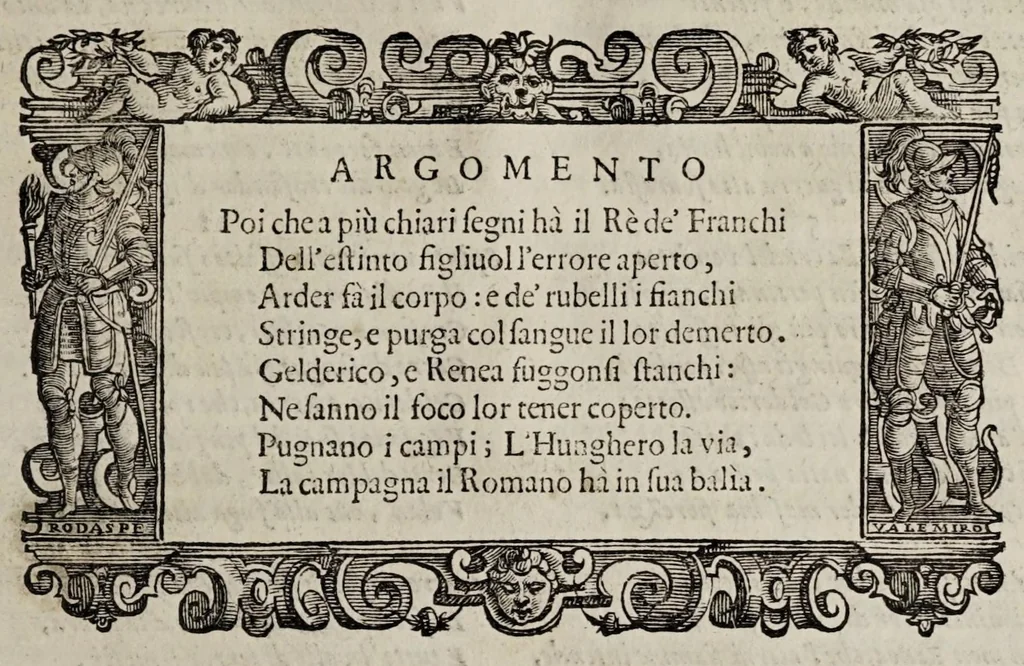 An illustration from La Venetia edificata : poema eroico, 1624, leaf 175