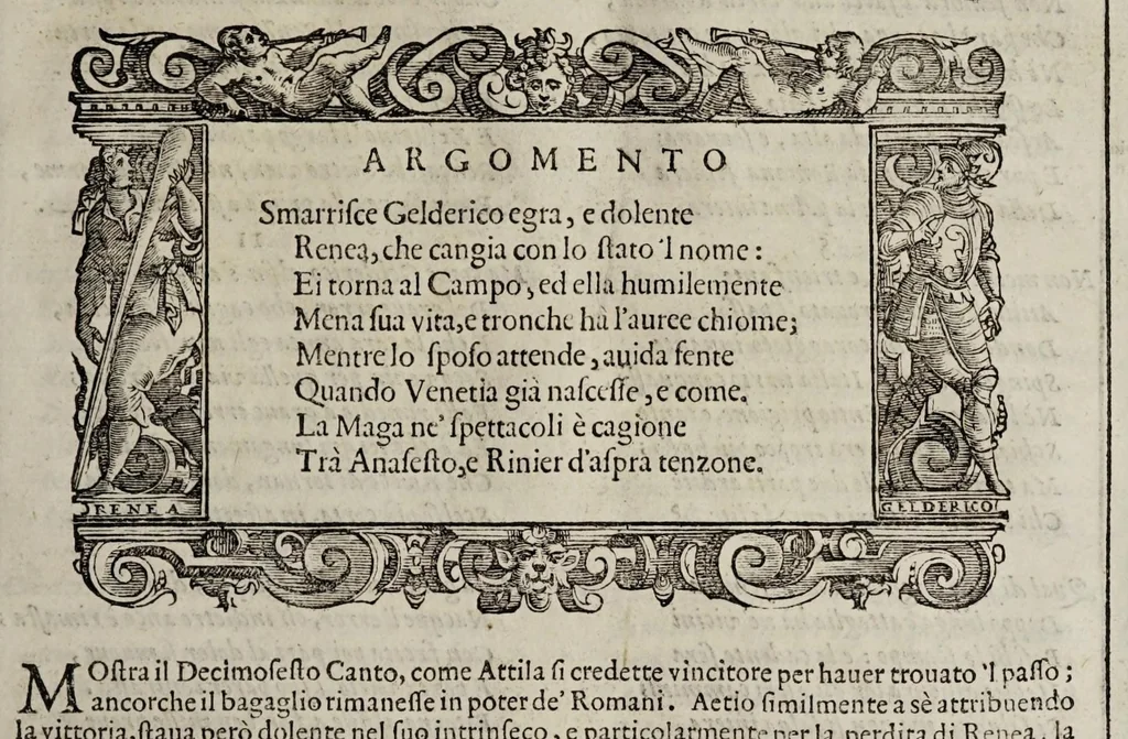 An illustration from La Venetia edificata : poema eroico, 1624, leaf 185