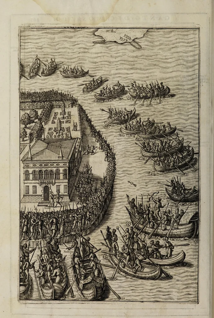 An illustration from La Venetia edificata : poema eroico, 1624, leaf 194