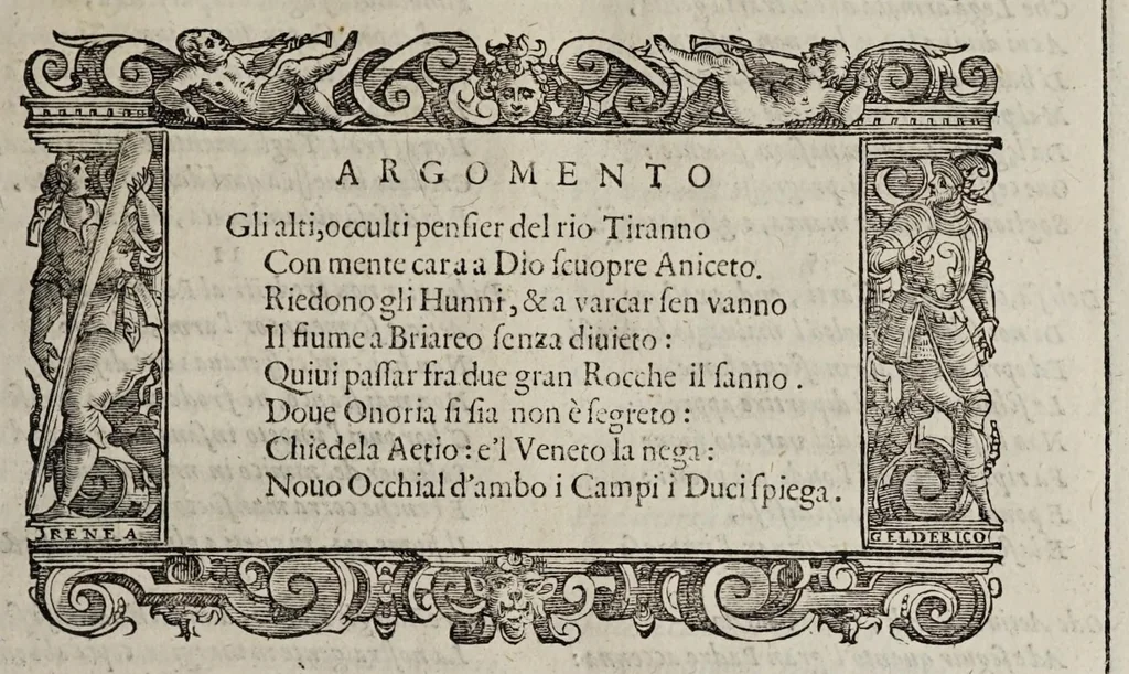 An illustration from La Venetia edificata : poema eroico, 1624, leaf 89
