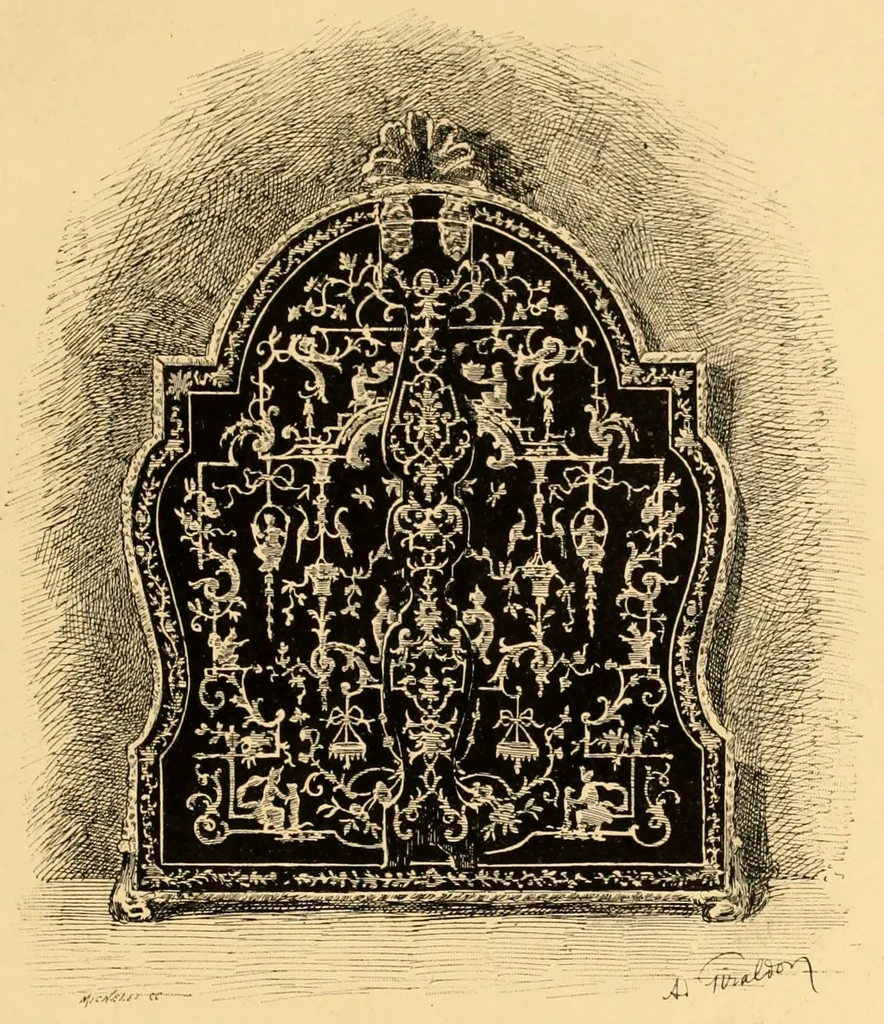An illustration from La vente Hamilton, 1883, leaf 129