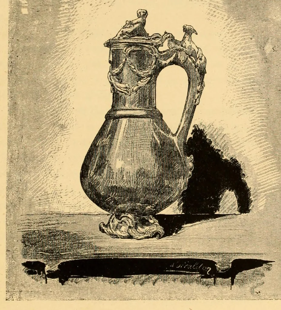 An illustration from La vente Hamilton, 1883, leaf 93