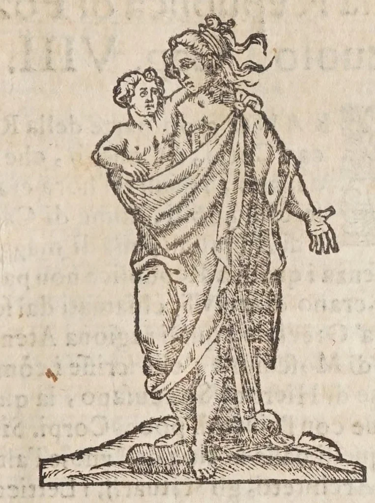 An illustration from La vera antichita di Pozzuolo : oue con l'istoria de tutte le cose del contorno, si narrano la bellezza di, 1652, leaf 117