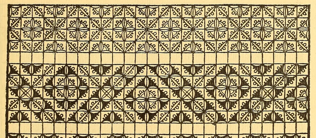 An illustration from La vera perfezione del disegno per punti e recami; riproduzione della edizione di Venezia del 1561 dall'esemplare della Biblioteca Corsiniana in Roma, 1909, leaf 33