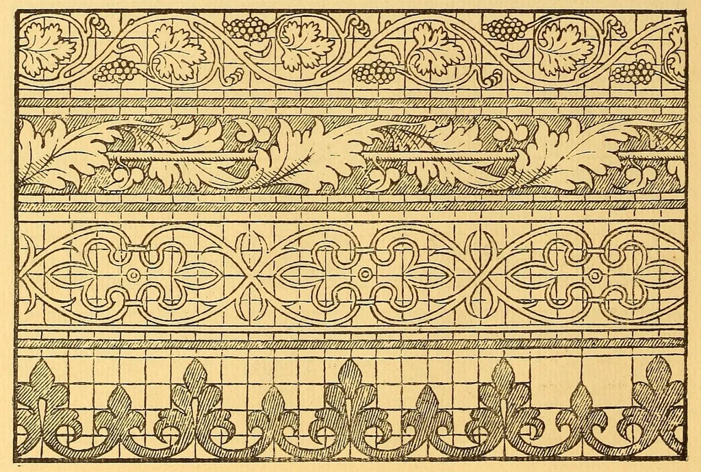 An illustration from La vera perfezione del disegno per punti e recami; riproduzione della edizione di Venezia del 1561 dall'esemplare della Biblioteca Corsiniana in Roma, 1909, leaf 52