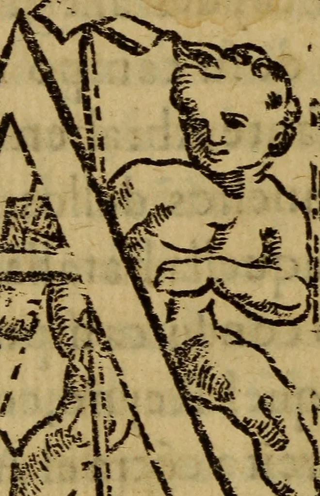 An illustration from La verdadera hystoria del rey Don Rodrigo : en la qual se trata la causa principal dela perdida de España y la co[n]quista que della hizo Miramamolin Almáçor Rey que fue del Africa, y de las Arabias : Co[n]puesta por el sabio Alcayde Abulcacim Tarif Abentariq, de nacion Arbe, y natural de la Arabia Petrea, 1592, leaf 195
