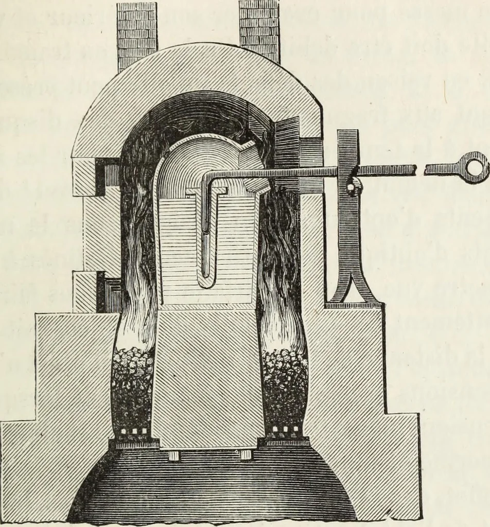 An illustration from La verrerie depuis les temps les plus reculés jusqu'à nos jours, 1869, leaf 252