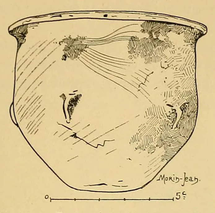 An illustration from La verrerie en Gaule sous l'Empire romain; essai de morphologie et de chronologie, 1913, leaf 261