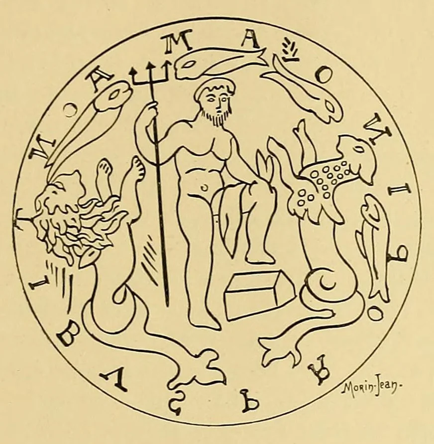 An illustration from La verrerie en Gaule sous l'Empire romain; essai de morphologie et de chronologie, 1913, leaf 277