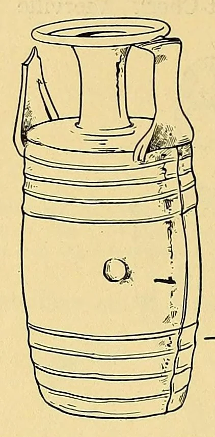 An illustration from La verrerie en Gaule sous l'Empire romain; essai de morphologie et de chronologie, 1913, leaf 298