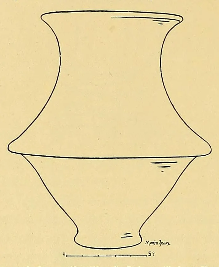 An illustration from La verrerie en Gaule sous l'Empire romain; essai de morphologie et de chronologie, 1913, leaf 78