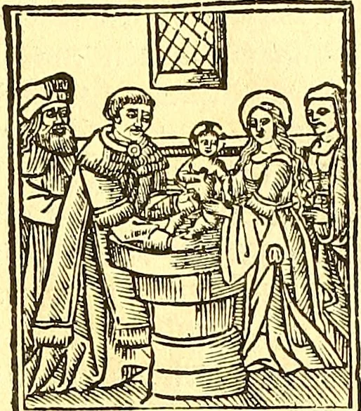 An illustration from La vida y excelencias & miraglos dla sacratissima virgen Maria nuestra señora, 1525, leaf 34