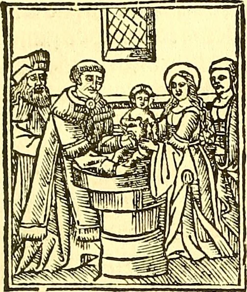 An illustration from La vida y excelencias & miraglos dla sacratissima virgen Maria nuestra señora, 1525, leaf 40