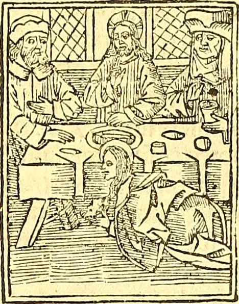 An illustration from La vida y excelencias & miraglos dla sacratissima virgen Maria nuestra señora, 1525, leaf 56