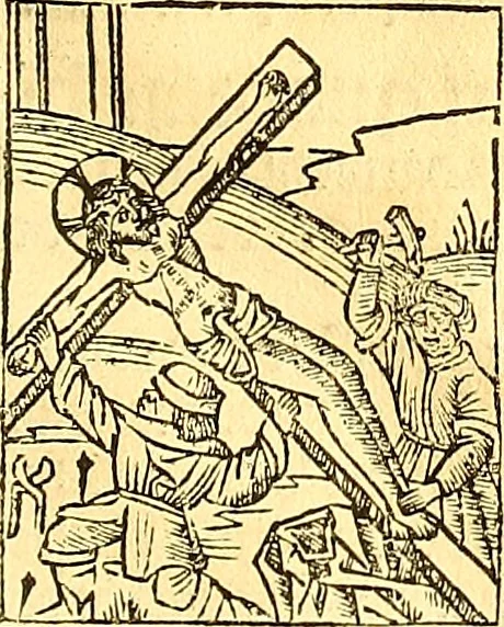 An illustration from La vida y excelencias & miraglos dla sacratissima virgen Maria nuestra señora, 1525, leaf 66