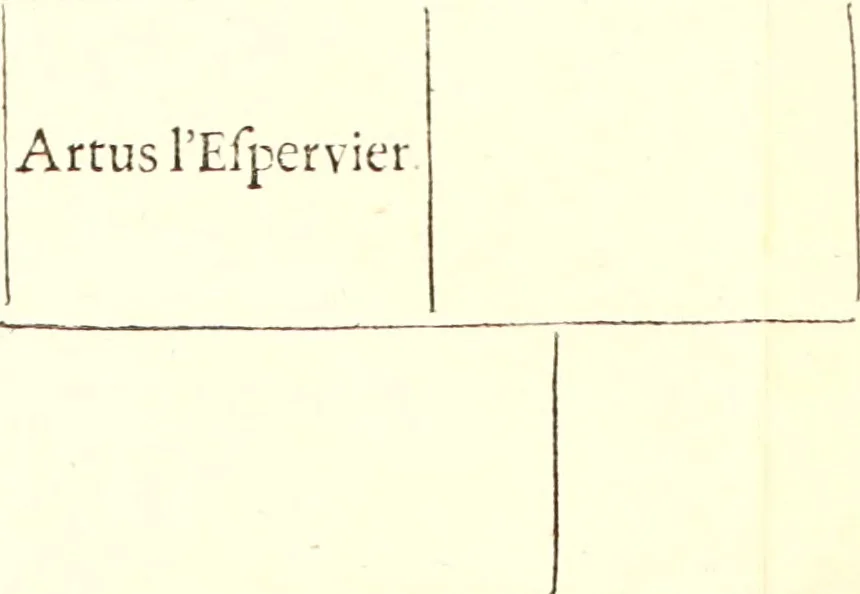 An illustration from La vie de Franc̜ois, seignevr de La Nouë, dit Bras-de-fer, ou sont contenuës, quantité de choses memorables, qui servent à l'éclaircissement de celles qui se sont passées en France & au Pays-Bas, depuis le commencement des troubles survenus pour la religion, jusques à l'an 1591. par mr Moyse Amirault, 1661, leaf 14