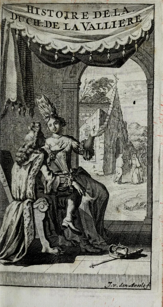 An illustration from La vie de la duchesse de La Valiere : où l'on voit une relation curieuse de ses amours & sa penitence, 1695, leaf 5