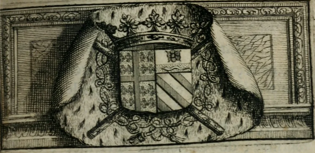 An illustration from La vie de Madame la duchesse de Montmorency, supérieure de la Visitation de Ste-Marie de Moulins, 1684, leaf 26