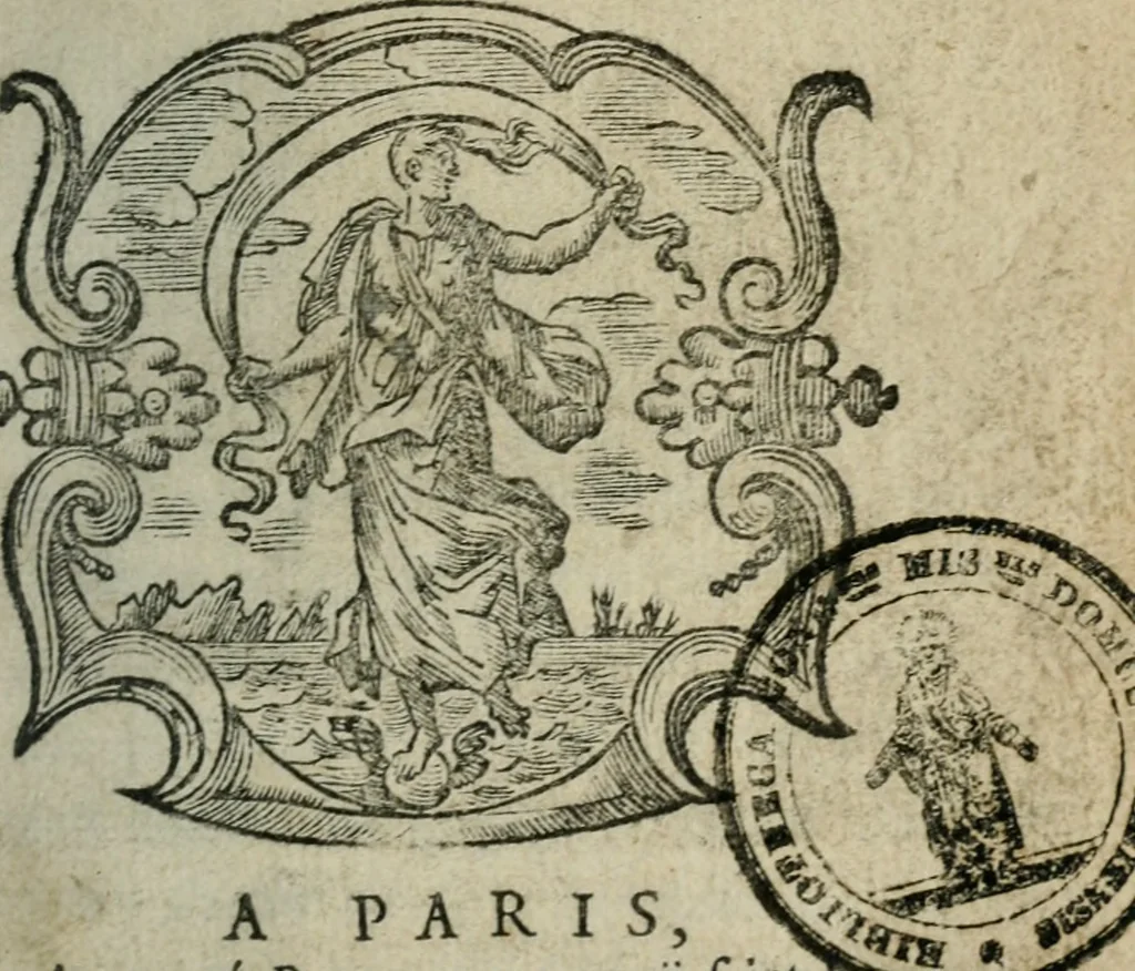 An illustration from La Vie de Mademoiselle Le Gras : fondatrice et première supérieure de la Compagnie des Filles de la Charité, Servantes des pauvres malades, 1676, leaf 8