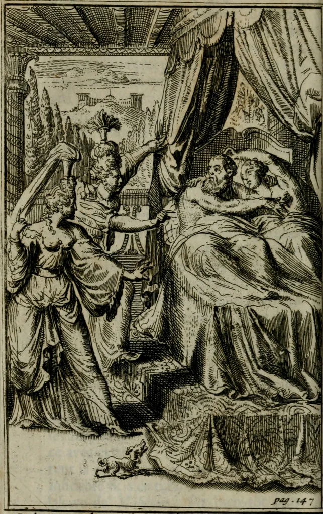 An illustration from La vie de Mahomet : où l'on découvre amplement la verité e l'imposture, 1698, leaf 177