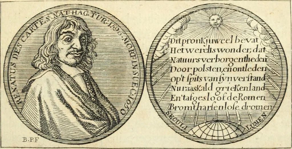 An illustration from La Vie de monsieur Des-Cartes, 1691, leaf 456