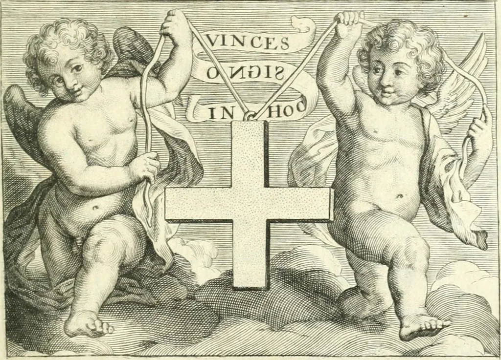 An illustration from La Vie de S. Augustin, évesque d'Hyponne, 1652, leaf 4