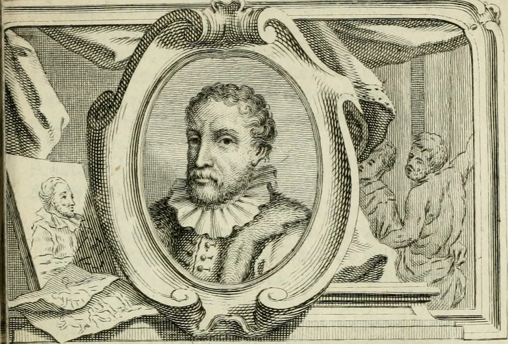 An illustration from La vie des peintres flamands, allemands et hollandois : avec des portraits gravés en taille-douche, une indication de leurs principaux ouvrages, & des réflexions sur leurs différentes manieres, 1753, leaf 138