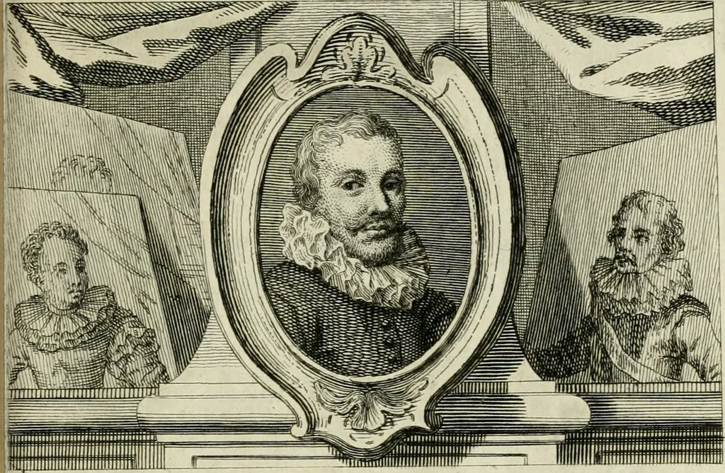 An illustration from La vie des peintres flamands, allemands et hollandois : avec des portraits gravés en taille-douche, une indication de leurs principaux ouvrages, & des réflexions sur leurs différentes manieres, 1753, leaf 362