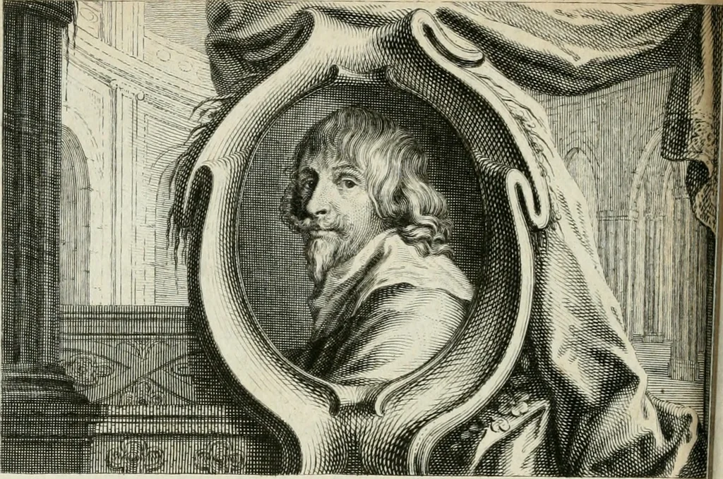 An illustration from La vie des peintres flamands, allemands et hollandois : avec des portraits gravés en taille-douche, une indication de leurs principaux ouvrages, & des réflexions sur leurs différentes manieres, 1753, leaf 405
