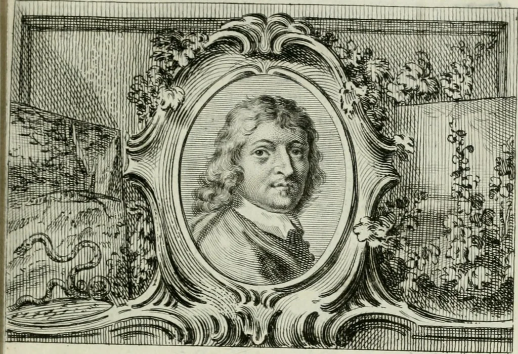 An illustration from La vie des peintres flamands, allemands et hollandois : avec des portraits gravés en taille-douche, une indication de leurs principaux ouvrages, & des réflexions sur leurs différentes manieres, 1753, leaf 210