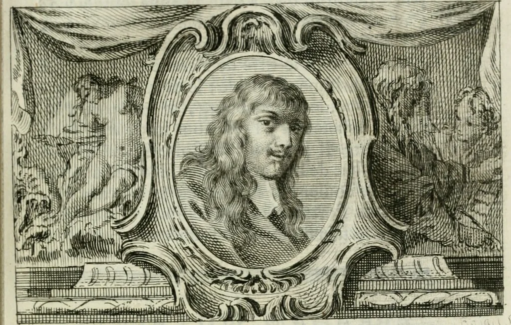 An illustration from La vie des peintres flamands, allemands et hollandois : avec des portraits gravés en taille-douche, une indication de leurs principaux ouvrages, & des réflexions sur leurs différentes manieres, 1753, leaf 218
