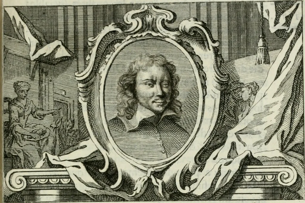 An illustration from La vie des peintres flamands, allemands et hollandois : avec des portraits gravés en taille-douche, une indication de leurs principaux ouvrages, & des réflexions sur leurs différentes manieres, 1753, leaf 246
