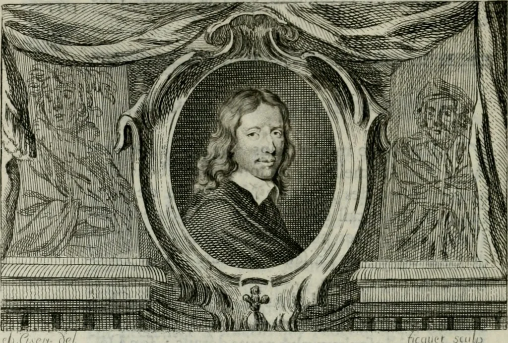 An illustration from La vie des peintres flamands, allemands et hollandois : avec des portraits gravés en taille-douche, une indication de leurs principaux ouvrages, & des réflexions sur leurs différentes manieres, 1753, leaf 253