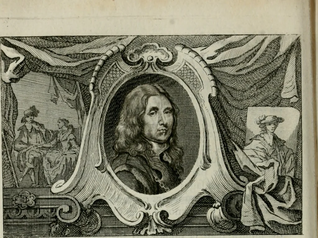 An illustration from La vie des peintres flamands, allemands et hollandois : avec des portraits gravés en taille-douche, une indication de leurs principaux ouvrages, & des réflexions sur leurs différentes manieres, 1753, leaf 269