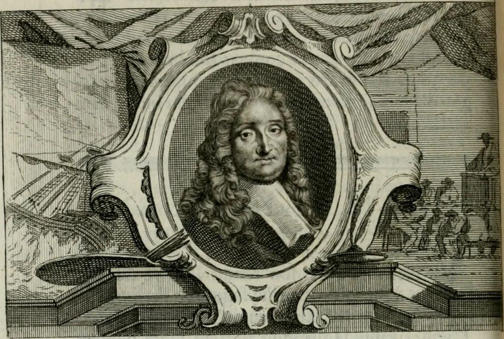 An illustration from La vie des peintres flamands, allemands et hollandois : avec des portraits gravés en taille-douche, une indication de leurs principaux ouvrages, & des réflexions sur leurs différentes manieres, 1753, leaf 449