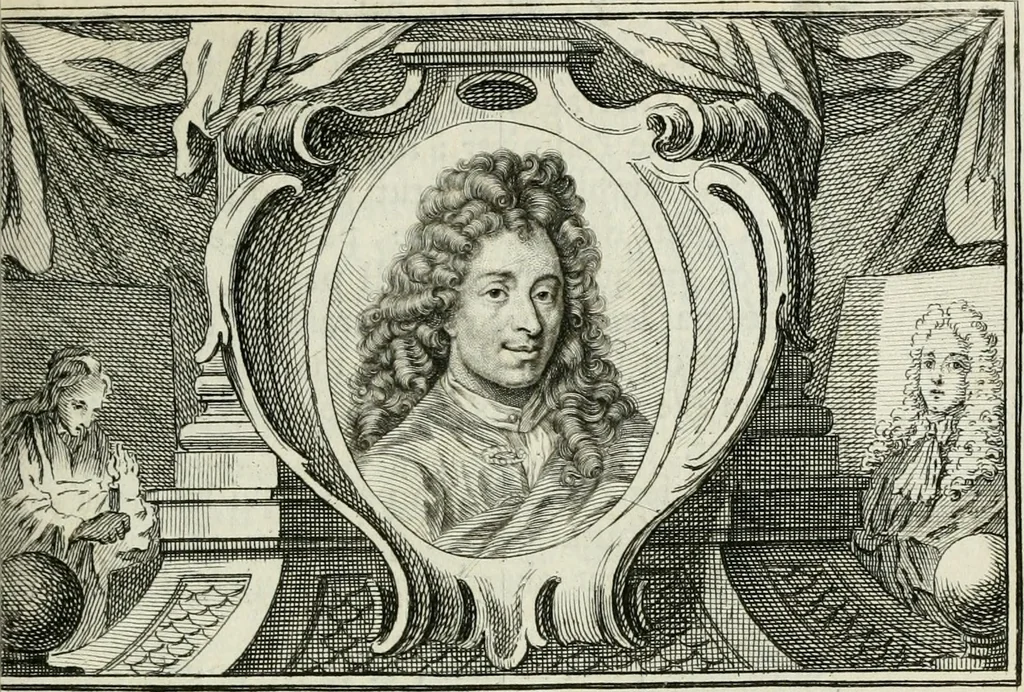 An illustration from La vie des peintres flamands, allemands et hollandois : avec des portraits gravés en taille-douche, une indication de leurs principaux ouvrages, & des réflexions sur leurs différentes manieres, 1753, leaf 158