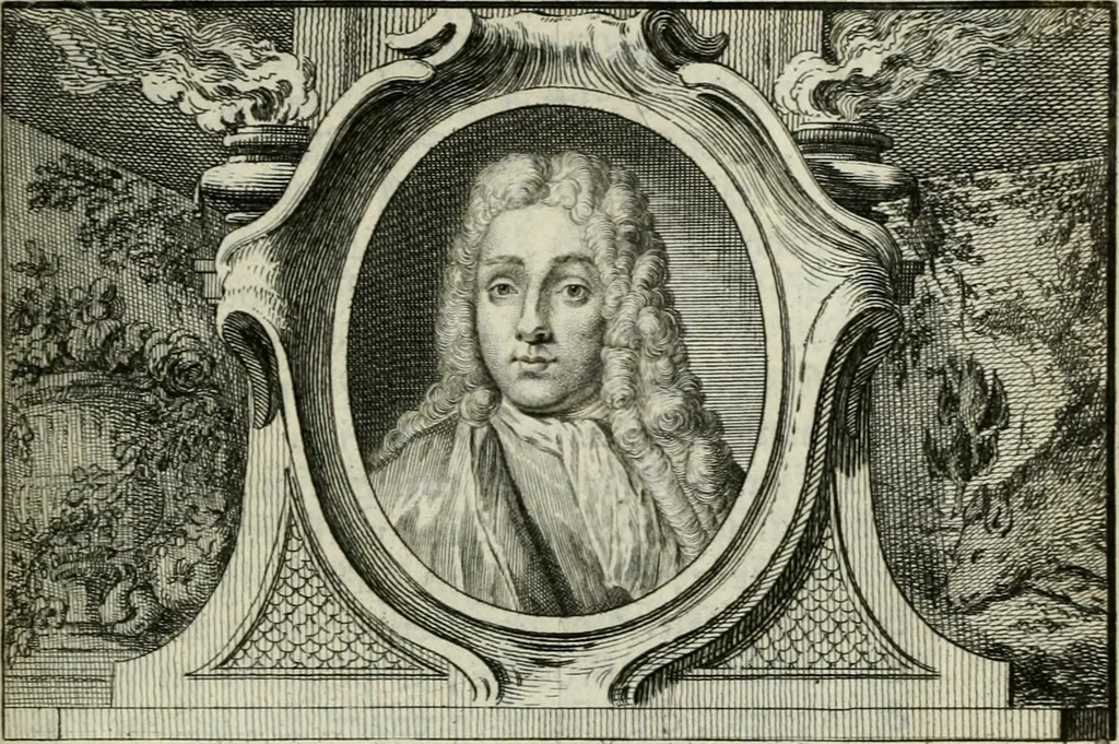An illustration from La vie des peintres flamands, allemands et hollandois : avec des portraits gravés en taille-douche, une indication de leurs principaux ouvrages, & des réflexions sur leurs différentes manieres, 1753, leaf 184